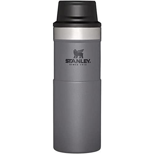 Stanley 10ー06439ー237 The TriggerーAction Travel Mug Charcoal 16OZ   .47L