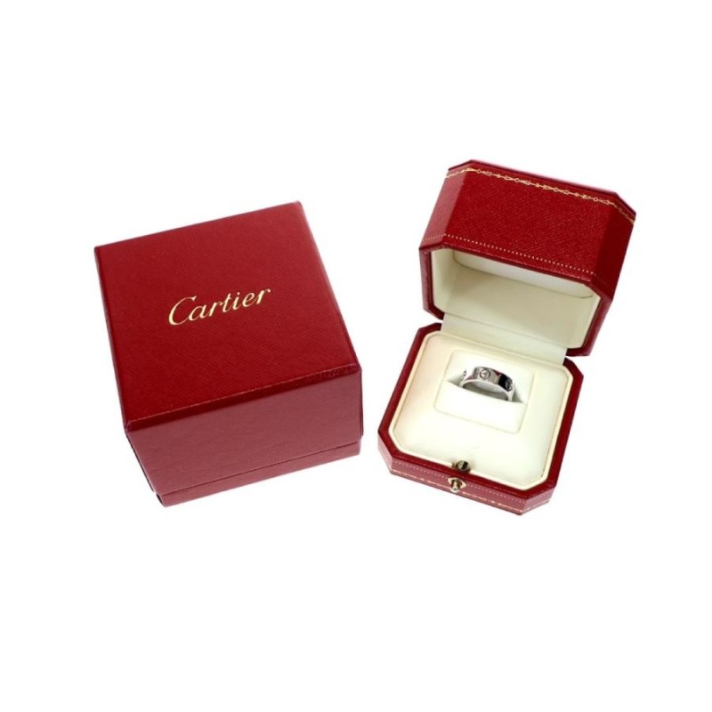 CARTIER カルティエ ラブリング LOVE RING 750 K18WG ホワイトゴールド レディース 12号 #52 7.2g 指輪  ジュエリー アクセサリー | LINEショッピング