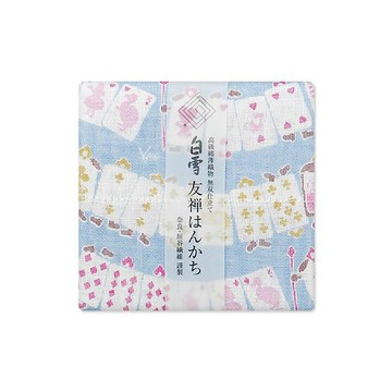 京友禪染手帕 / 愛麗絲夢遊仙境 藍色