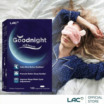 【LAC利維喜】夜安眠膠囊100顆(西番蓮/香蜂草/洋甘菊/海灣牛肝菌菇萃取/植物胺基酸)