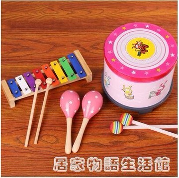 樂器鼓兒童敲鼓打鼓玩具手拍鼓軍鼓手鼓打擊樂器嬰兒寶寶鼓 jjwyq