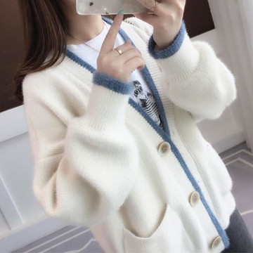 外套女絨毛衣2022年秋季寬松外套