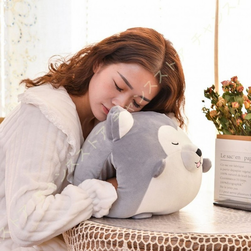 抱き枕 人形 ぬいぐるみ ハスキー イヌ 添い寝枕 かわいい 女の子 ふわふわ もちもち 癒し系 お祝い 可愛い ふわふわ 手触りいい 癒し動物 抱き枕 お誕生日 通販 Lineポイント最大0 5 Get Lineショッピング
