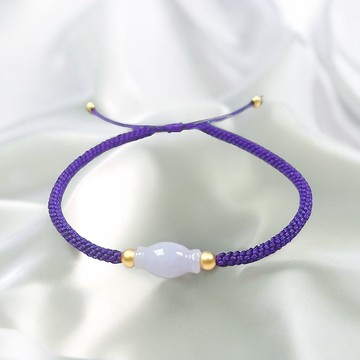 紫羅蘭翡翠糖果編織手鍊 | 天然緬甸玉翡翠A貨 | 送禮