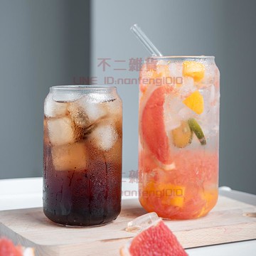 奶茶玻璃杯咖啡杯家用易拉罐可樂杯水杯子飲料杯【不二雜貨】