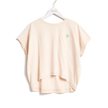 SOMETHING｜女裝｜剪裁寬短版短袖T恤