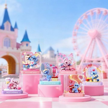 【迪士尼Disney】BESTINE 永生花系列 史迪奇 萌愛樂園 盲盒(隨機出貨)(拆封不退)【墊腳石】