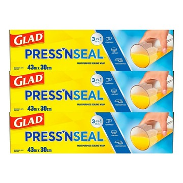 Glad Press’n Seal 強力保鮮膜 3入