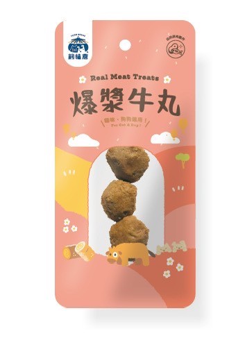 【拼圖貓】飼糧倉 - 蒸鮮系列【爆漿牛丸】低脂高蛋白 | 貓咪、狗狗適用 | 常溫鮮食 I117(效期：2026/11)