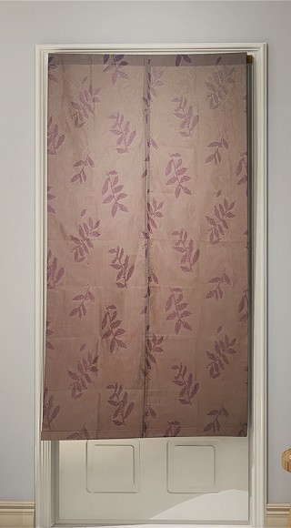 yixinju 浪漫滿屋雙層緹花精緻門簾(紫芋)W90cm*H90cm/隔間簾/風水簾/掛簾台灣製MIT【傢飾】