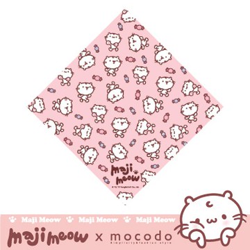 [現貨]麻吉貓糖果樂園方巾 30*30cm 【mocodo】掛帶設計隨身小毛巾 手巾 手帕 口水巾 擦汗 吸汗