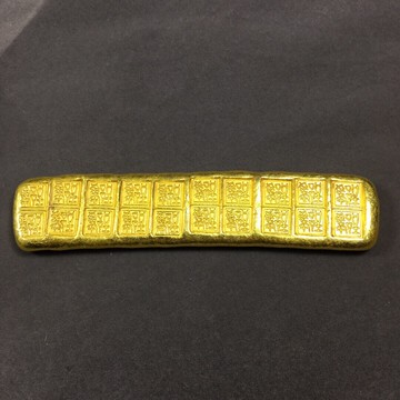 古玩工藝品 仿古金錠金元寶 先秦 郢爰 印子金板黃銅鎏金收藏品89