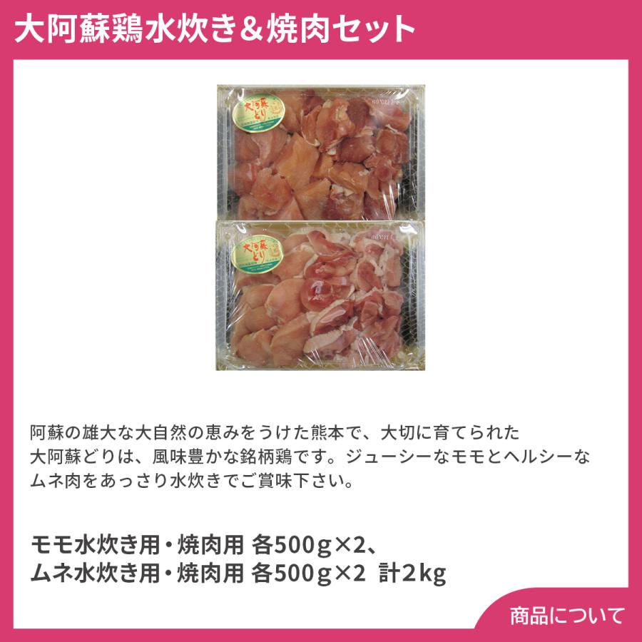 熊本 大阿蘇鶏水炊き＆焼肉セット プレゼント ギフト 内祝 御祝 贈答用 送料無料 お歳暮 御歳暮 お中元 御中元