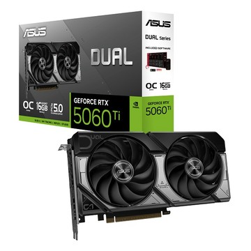 ASUS Dual GeForce RTX 5060 Ti 16GB GDDR7 OC 超頻版 顯示卡