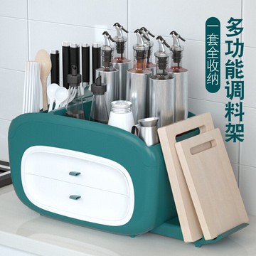 廚房置物架調料盒調味瓶多功能神器用品家用大全刀架筷子收納架子