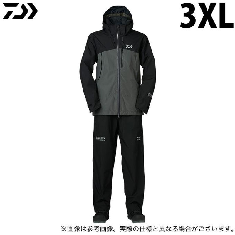 取り寄せ商品】 ダイワ DR-1922 (ブラック／3XL) ゴアテックス インフィニアム(TM) プロダクト レインスーツ (フィッシングウェア／2022年春夏モデル)  /(c) | LINEブランドカタログ