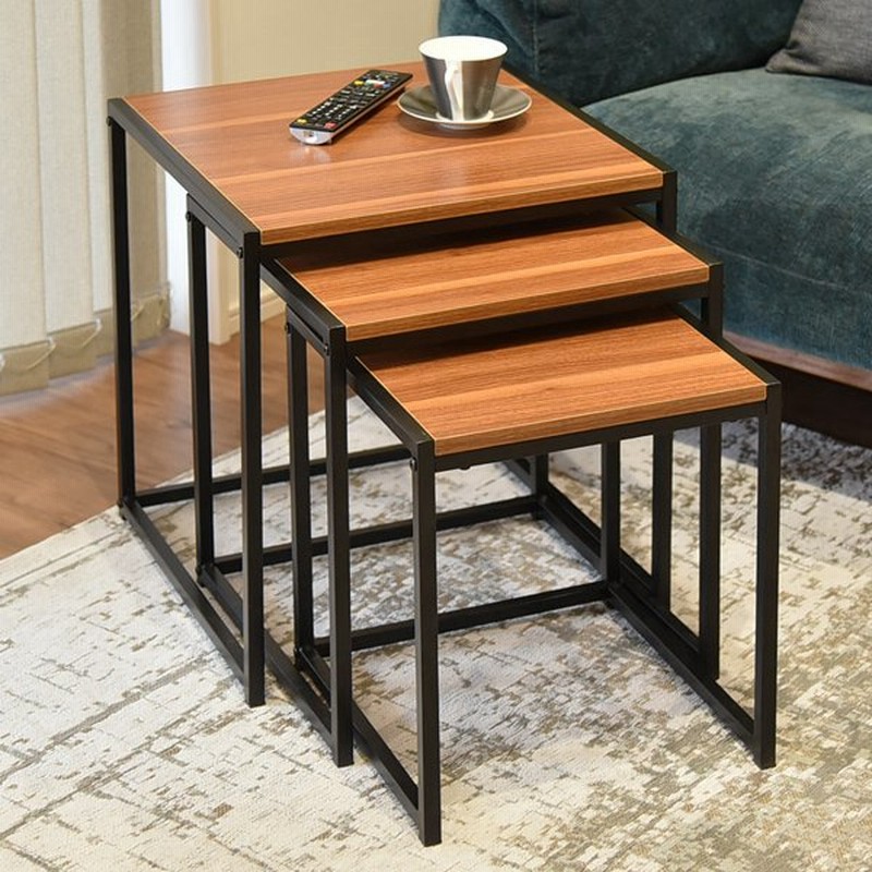 サイドテーブル ネストテーブル ソファテーブル ベッドサイド ナイトテーブル 角 おしゃれ 北欧 リビングテーブル センターテーブル インダストリアル 机 ドム 通販 Lineポイント最大0 5 Get Lineショッピング
