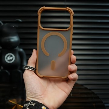 膚感霧面 四角防摔 磁吸防摔殼 適用於 iPhone 17 16 15 14 13 12 11 Pro max 手機殼