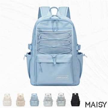 【MAISY】防潑水簡約多功能後肩包(現+預  共六色)