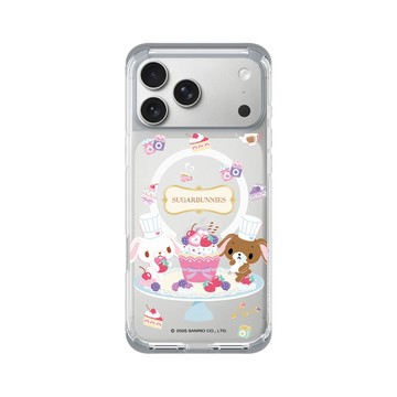 iPhone 17 Pro Max ClearX (MagSafe 兼容) 霜透灰 - 三麗鷗-蜜糖邦尼 Sugarbunnies - 咖啡廳下午茶