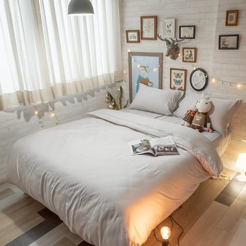 棉床本舖 簡約生活系-杏仁茶 100支天絲™ 床包/兩用被組 專櫃級 100%天絲 禮物推薦 Loycell 頂級絲滑