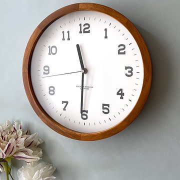 天然木質風格簡約壁掛鐘 PalaDec Eina Wood Clock XL