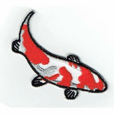 刺繍アイロンワッペン魚（錦鯉/ニシキゴイ）