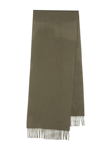 TOM FORD - fringe-detail cashmere scarf - men - Cashmere - One Size - Green