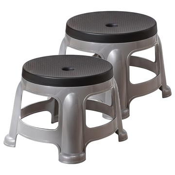 KEYWAY 聯府 中銀星休閒椅 塑膠椅 椅凳 31.2 x 31.2 x 25.5cm  2個