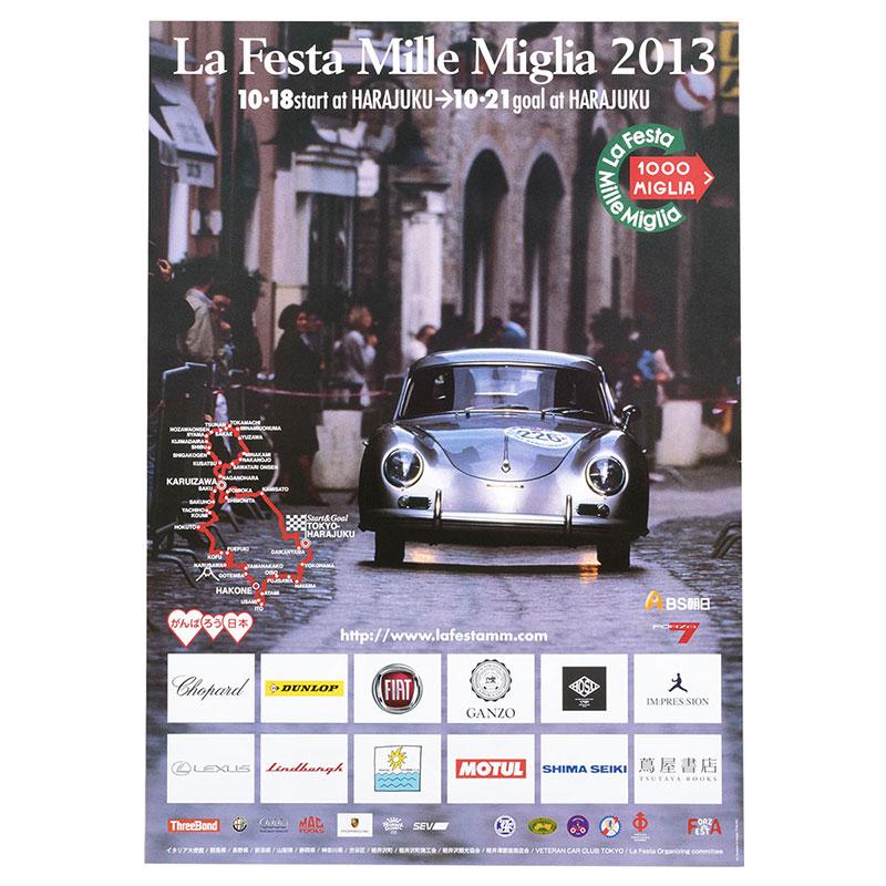 (ミッレ ミリア Mille Miglia)La Festa Mille Miglia 2013 オフィシャルポスター 中