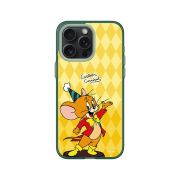 iPhone 15 Pro Max Clear 憂墨綠 - 湯姆貓與傑利鼠 Tom and Jerry - 卡通嘉年華 - 傑利鼠