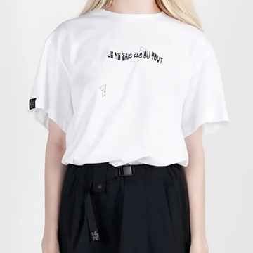 KZM S10 CAT短T  100%棉，韓國製造  F  白色