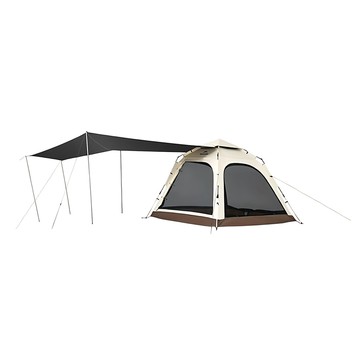 Naturehike 挪客 Ango 自動帳篷 大號 帶天幕 CNK2550WS010 210 x 210 x 165cm 7.8kg  3人  橡木棕
