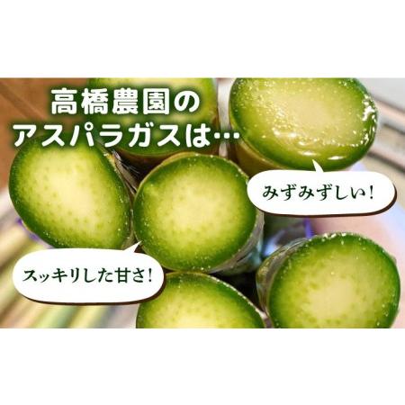 ふるさと納税 栽培期間中農薬不使用！　朝採れのアスパラガス 1kg 糸島市   高橋農園 [ANM001] 福岡県糸島市