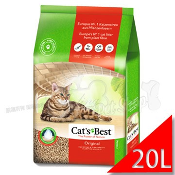 CATS BEST 24-CATS BEST凝結木屑砂-紅標【20LX1包】