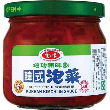 【野味食品】愛之味韓式泡菜(190g/罐,愛之味泡菜罐頭,桃園實體店面出貨)(愛之味罐頭)韓式泡菜/泡菜/愛之味