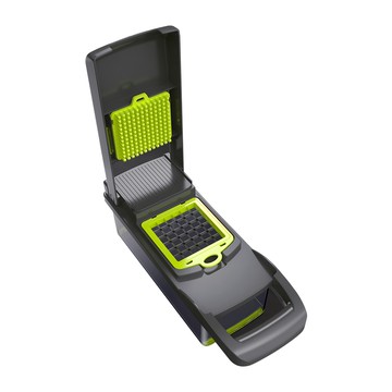 ANTIAN 切菜刨絲器 1個 多功能切丁切片刨絲 安全護手設計  多色