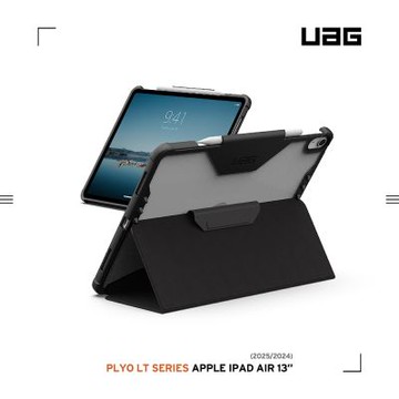 UAG iPad Air 13吋(2024-2025)耐衝擊全透保護殼LT-黑