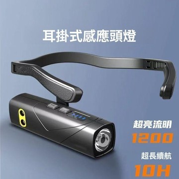 2026 感應頭燈 充電頭燈 戶外手電筒 遠光照明 超輕設計 登山釣魚 應急續航燈 可調節頭帶