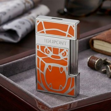 S.T.Dupont 都彭 Slimmy 法國當代藝術家聯名 漆面打火機 開學換新季 送禮推薦-橘 028063