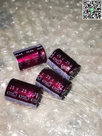 【卓越優選館】日本 ELNA 伊娜 紫紅袍 銅腳 音頻發燒電容 25V4700UF 18*25 R2O 高音質 音響改裝 DIY 升級 Hi-Fi 零件