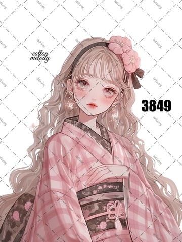 original sticker no.3849 人物貼紙 原創貼紙 原創人物貼紙 裝飾貼紙 cotton melody