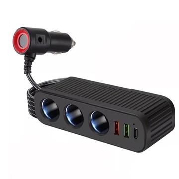 Kolin 歌林120W 車用USB充電器 (PD Type-C QC3.0 汽車用 手機快充 車充 點菸孔擴充器)