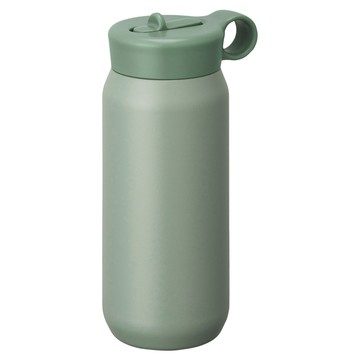 KINTO Play Trumbler 吸管保溫瓶  霧綠色  480ml  1個