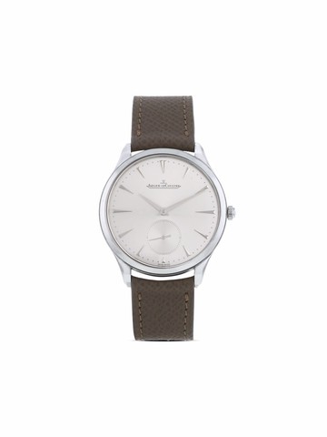 Jaeger-LeCoultre - 2015 pre-owned Master Control 38.5mm - men - Leather/stainless steel/Sapphire Glass - One Size - Silver