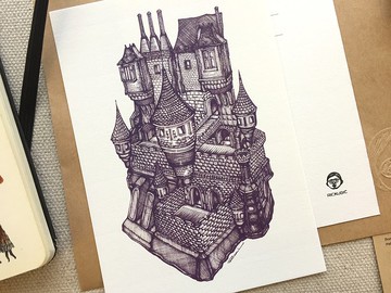 布拉格古堡 - 明信片及高品質畫作印刷