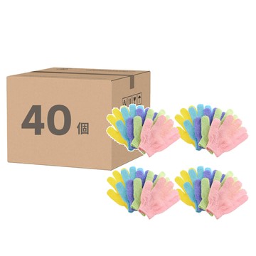 GUNU 沐浴身體去角質搓澡巾  40個  1個裝  隨機出貨