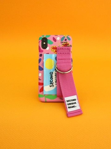 Sun Case Graphic Flower Pink Pink- Card