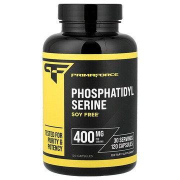 Primaforce, 磷脂酰絲氨酸，無大豆，120 粒膠囊（每粒膠囊 100 毫克）
