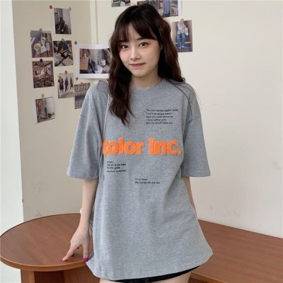 高校生 中学生 ファッション 半そで 夏 トップス シャツ Tシャツ かわいい 韓国 10代 通販 Lineポイント最大get Lineショッピング